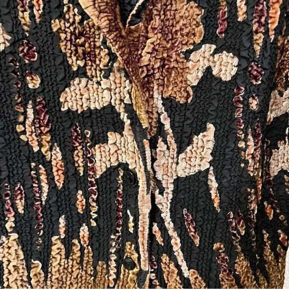 Pleats Collection Long Sleeve Accordion Blazer Size Small - Picture 3 of 5